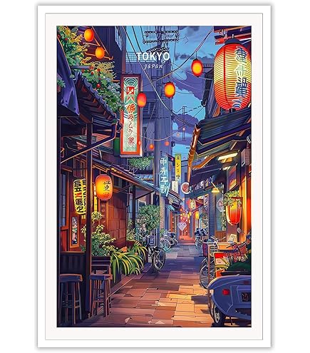 Amazon.com: Trendy Tokyo Japan City Cape Posters Modern Food