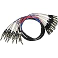 Seismic Audio - SAXT-8x5M - 8 Channel 5' XLR Male to 1/4" TRS Snake Cable