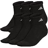 adidas Men's Women's Athletic Cushioned 6-Pack Quarter