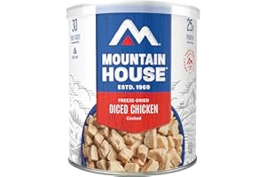 Mountain House Diced Chicken #10 Can Freeze Dried Survival & Emergency Food Gluten-Free 14 Servings