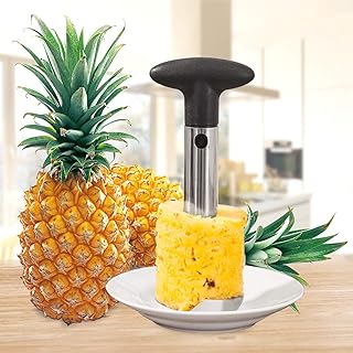 BALLSHOP Edelstahl 3 in 1 Ananasschneider Schälen Entkernen Schneiden Anana Schneider