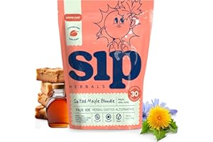 Sip Herbals Organic Coffee Alternative - Maple Blondie Roast - Caffeine Free with Chicory & Dandelion - As Seen on Shark Tank (30 Servings)