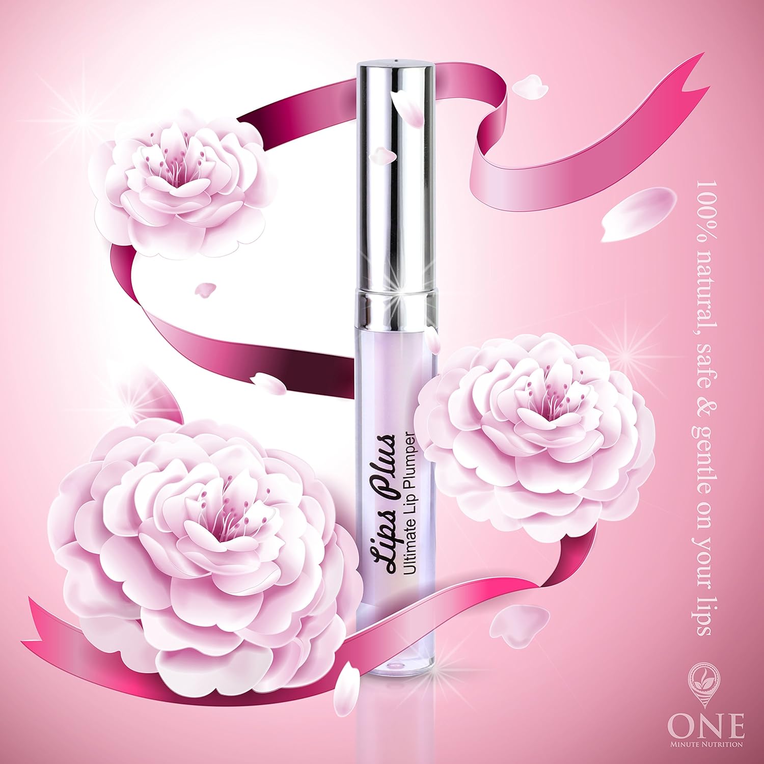 All-Natural Lip Plumper Gloss – Lip Plumpers That Really Work Give Fuller Lips Without Lip Fillers: Beauty
