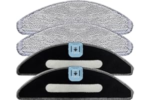 Asfkk Reusable mop pad Compatible with iRobot Roomba Combo i5/i5+/j5/j5+ Vacuum mop, Washable & Reusable Cleaning Refill Pads (4 Packs)