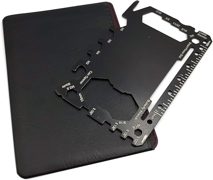 Survival Pocket Tool 46 in 1 Multifunctional Credit Card Wallet Size