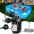 Electric Air Pump for Inflatable,Portable Air Mattress Pump,Quick Fill Electric Inflator Deflator Air Pump 3 Nozzles, Perfect for Outdoor Camping Inflatable Pool Float Boat Raft Swim Ring(110v)