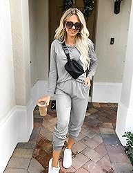 Ekouaer Women's Pajama Sets Casual 2Pcs Sleepwear