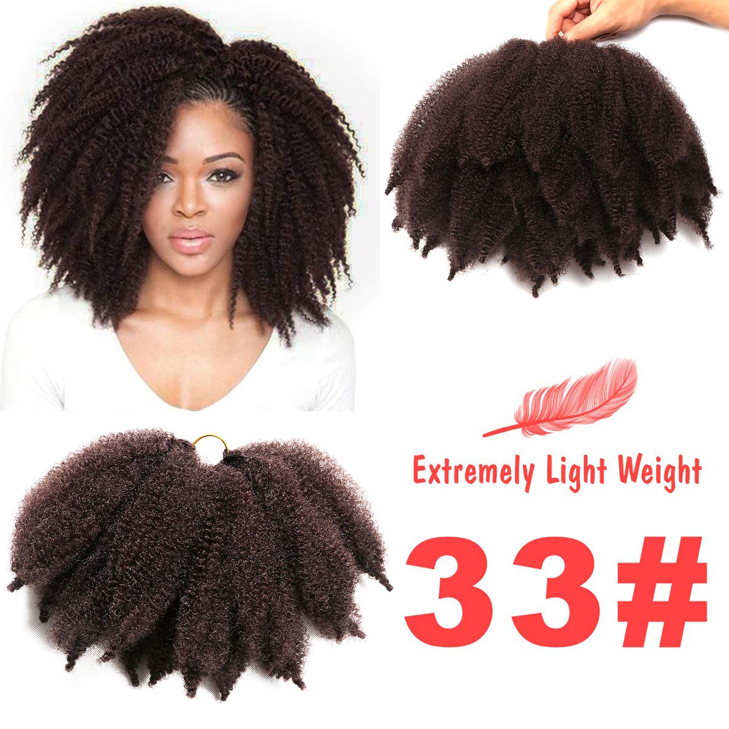 Amazon Com 7 Inch Marley Braid Hair 3 Packs Short Mali Bob