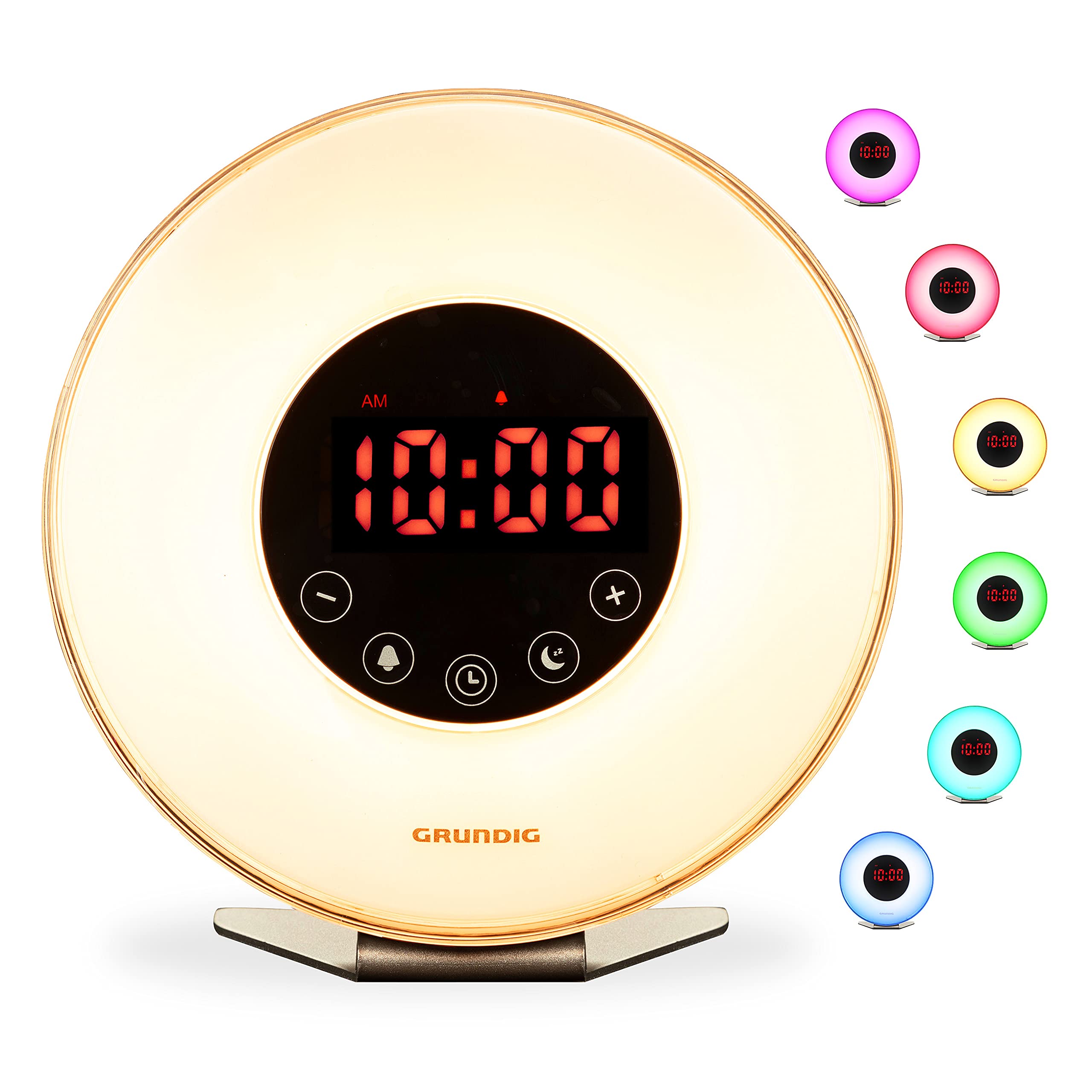 Grundig Radio-alarm clock, plastic, bright, multicoloured, media
