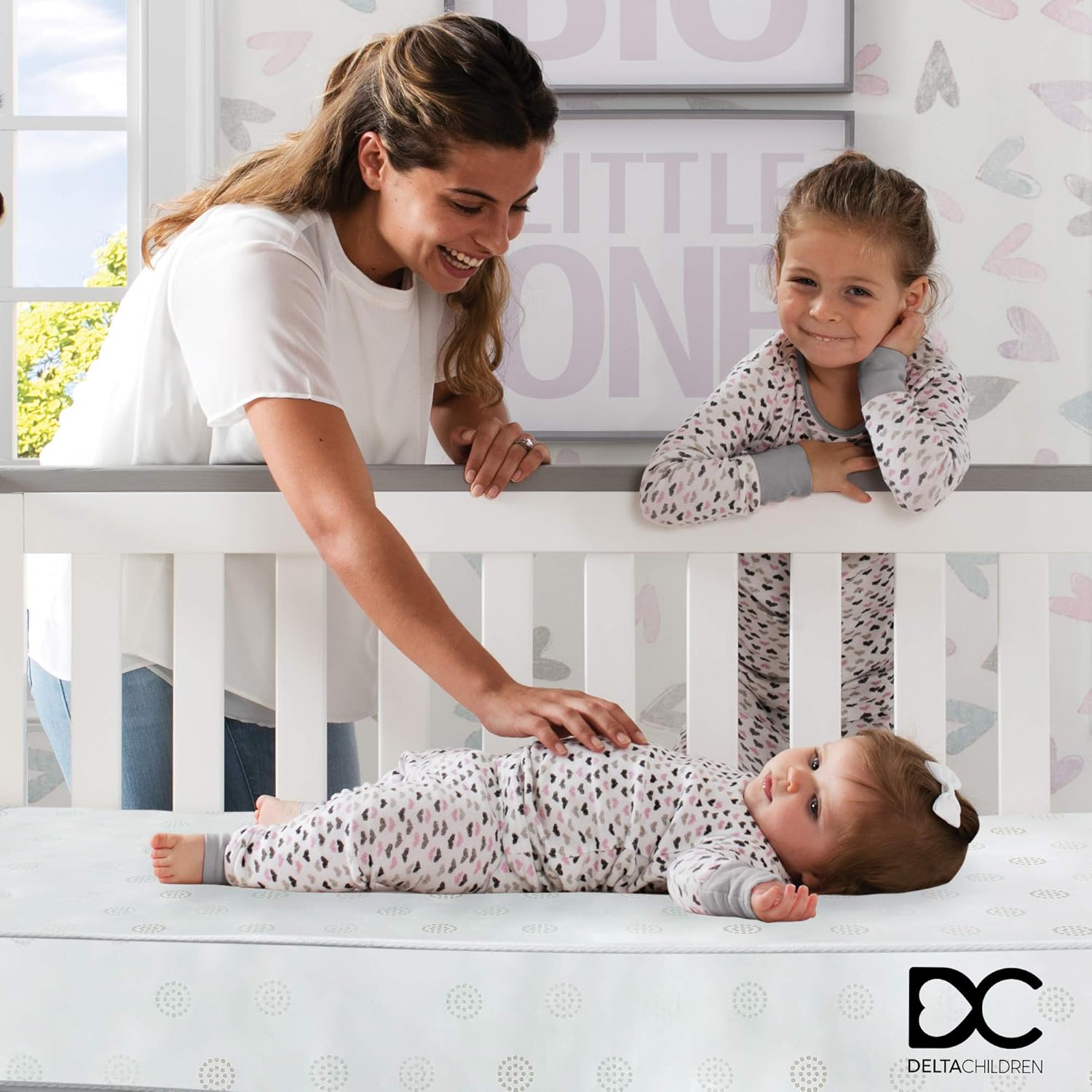 Delta Children Twinkle Galaxy Dual Sided Recycled Fiber Core Crib & Toddler Mattress - Waterproof - Hypoallergenic - GREENGUARD Gold Certified (Natural/Non-Toxic) ; 7 Year Warranty ; Made in The USA : Baby
