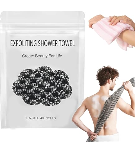 Amazon.com: Blissal Exfoliating Shower Towel, Blissal Exfoliating