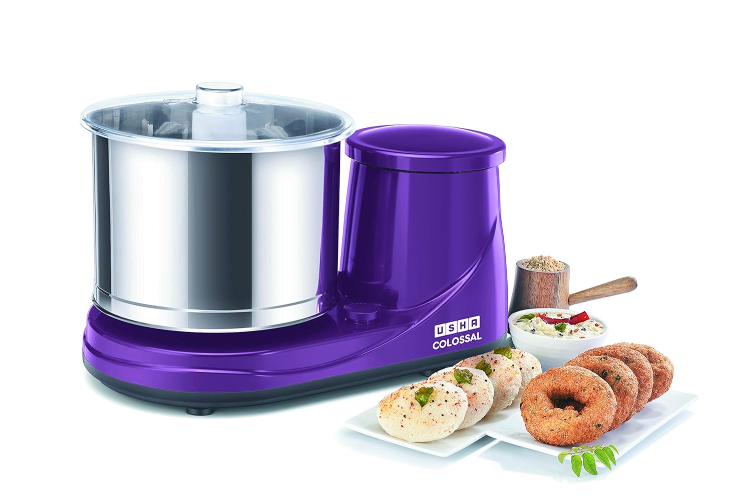 Usha Colossal Wet Grinder 150Watt, 2.0 LTR with Copper Motor (Magenta)