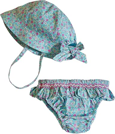 smocked bathing suit baby