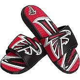 FOCO mens NFL Team Logo Athletic Sport Shower Flip Flop Sandals Gel Slides