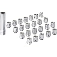 14X1.5 Open Bulge Acorn Spline Lug Nuts 0.85 24 Piece Install Kit 14X1.5 Open Bulge Acorn Spline Lug Nuts 0.85 24 Piece Install Kit
