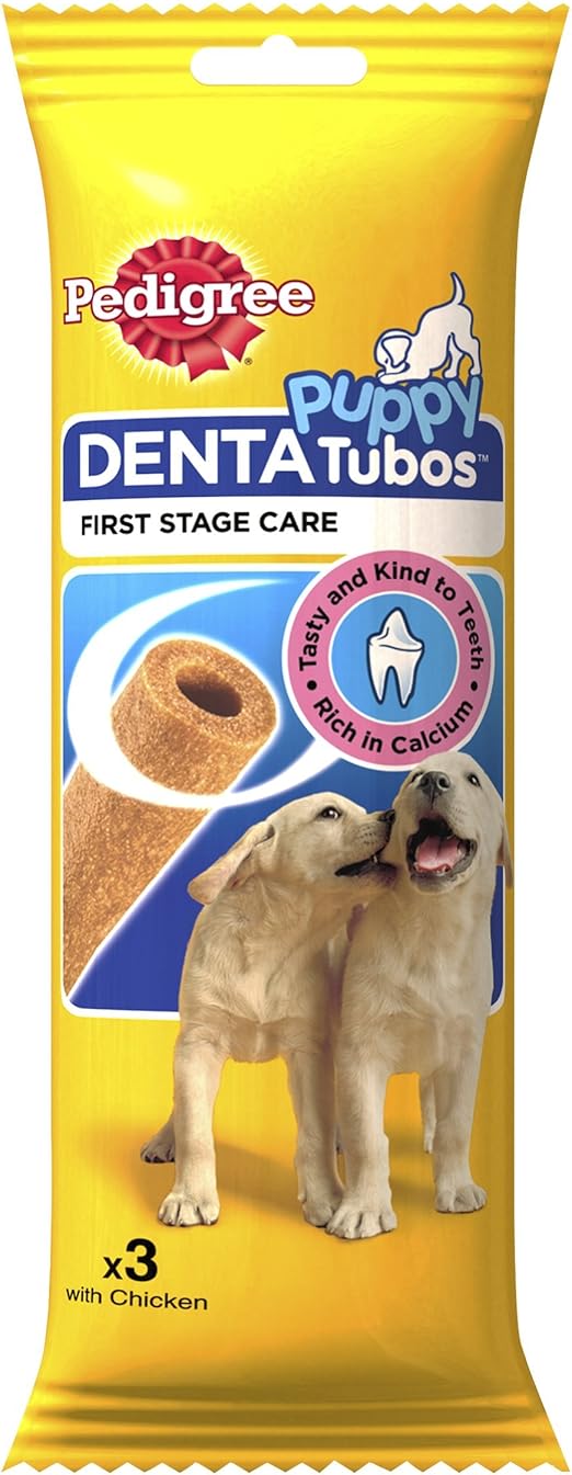 pedigree puppy tubos