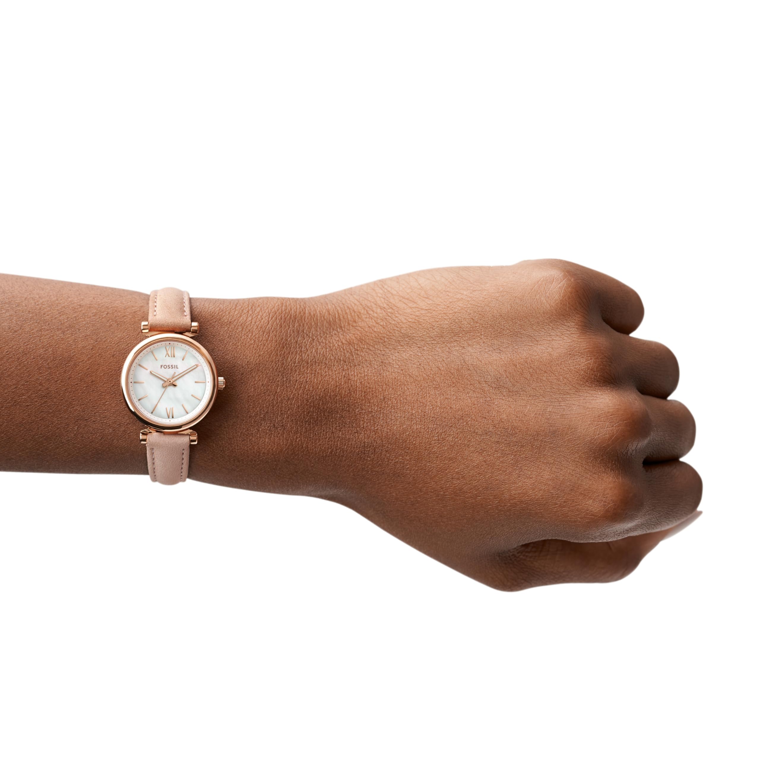 Fossil Women's Carlie Quartz Stainless Steel Three-Hand Watch