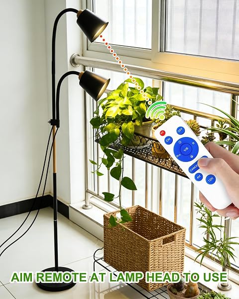 ARIKASHIN STANDING PLANT GROW LIGHT, LED GROWING LIGHT FULL SPECTRUM FOR INDOOR PLANTS,4/8/12H TIMER, 10-LEVEL BRIGHTNESS,FLOW GROW LIGHT FOR TALL LARGE INDOOR PLANTS
