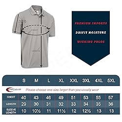 Premium Wear Men's High Moisture Wicking Polo T