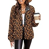 Zeagoo Women's Cozy Fleece Jacket Western Aztec Print Snap Button Down Coat with Pockets Casual Warm Outwear 2026