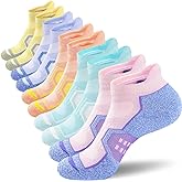 Womens Ankle Comfort Cushioned Anti-blister Wicking Athletic Running Socks 5 Pairs