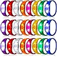 Dhseinat 24 Pcs LED Glow Bracelets Sound Activated Flashing Light Up Bracelet for New Years Eve Glow in the Dark Party Supplies Christmas Party Favors Birthday Gift Carnival Concerts Night Events