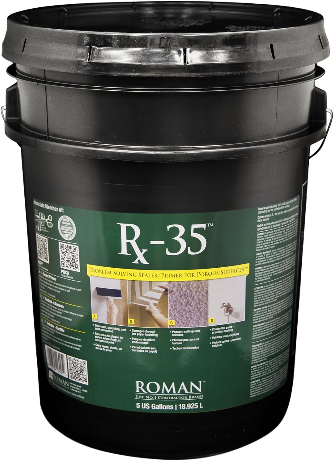 Roman 016905 PRO999 Rx35 5 gal Drywall Repair and Sealer Primer