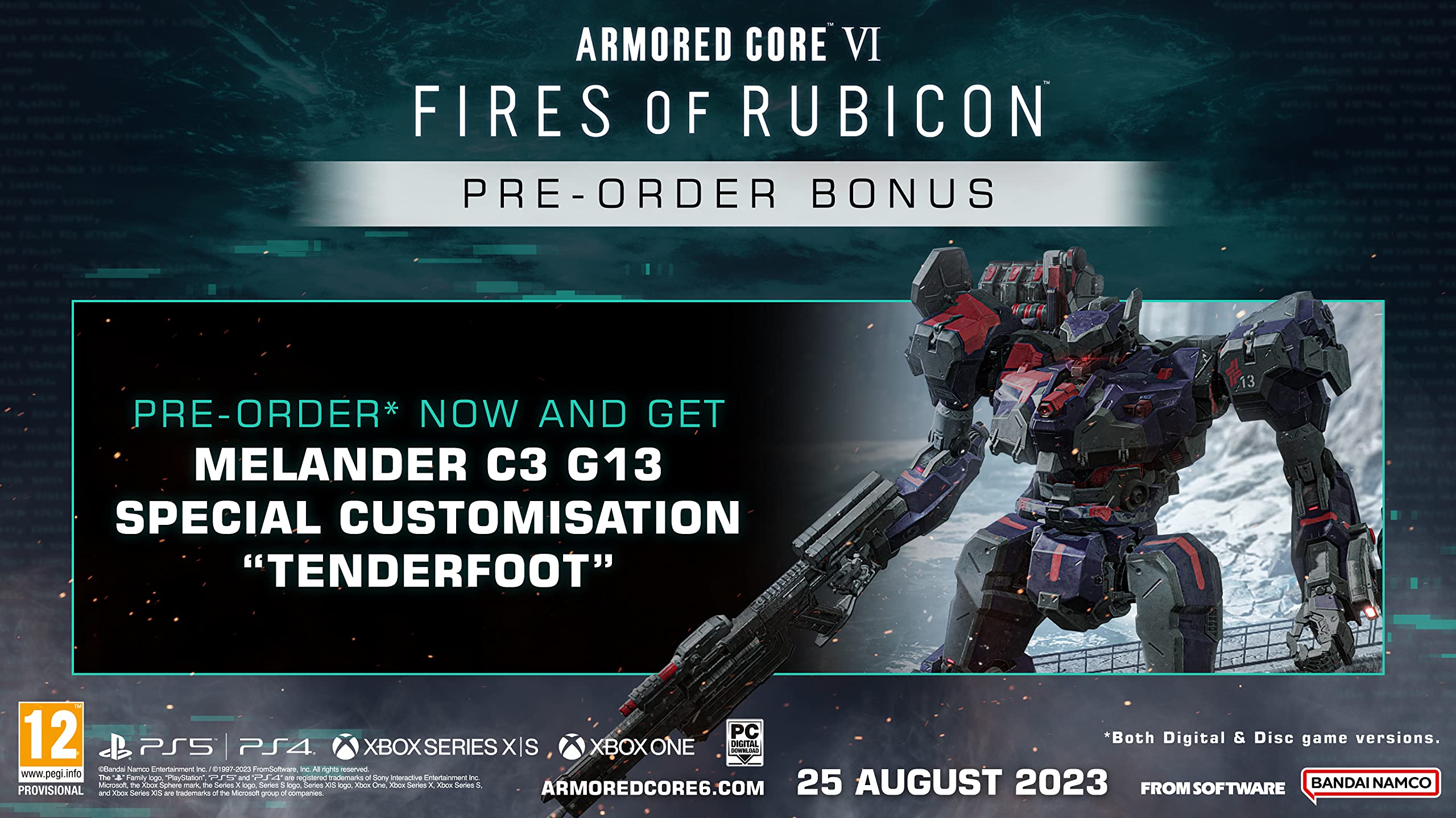 BANDAI NAMCO Entertainment Armored Core VI Fires of Rubicon (Day 1 Edition)