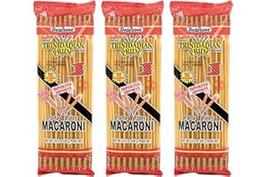 VALUBNDL: Trinidadian Pride Long Macaroni – 3 Pack (400g Bags) – 1.2kg Total Bulk Supply – Pâte Longue pour Pie – Authentic C