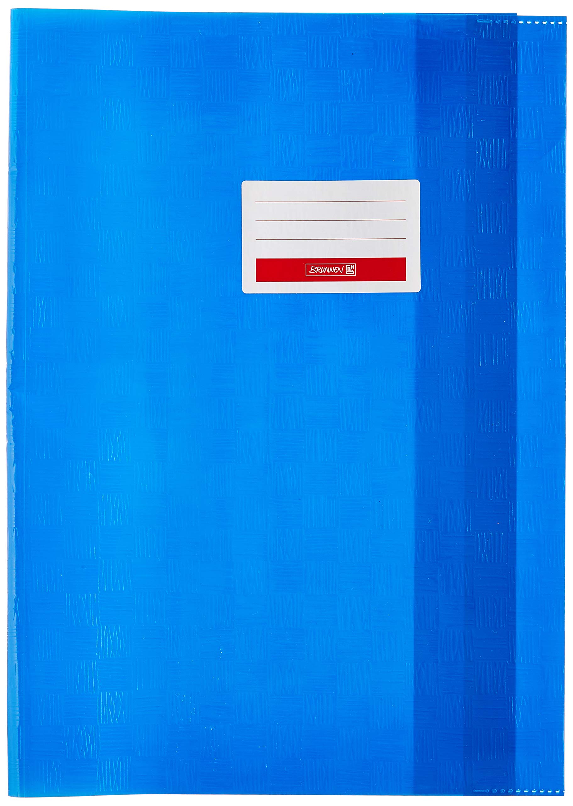 Brunnen Exercise Book Cover A4 Gentian Blue Film with Shield Pack of 10
