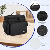 LEFOR·Z Large Sewing Box Organizer for Thread Needles Tools Black view 5