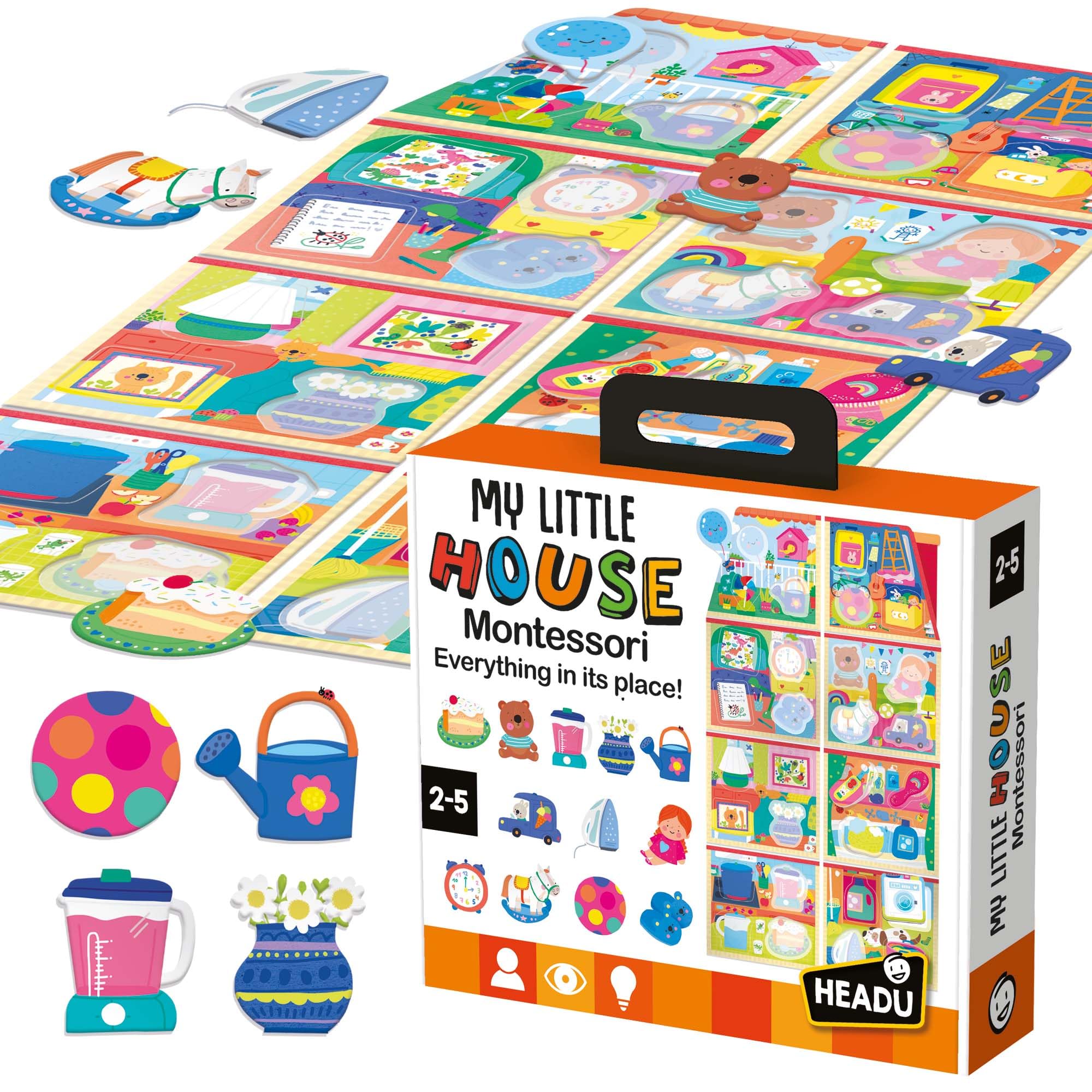 My Little House, Montessori, Shape Game, Toddler Learning Toys, Educational Games, Visual-Spatial, Age 2-5 Years
