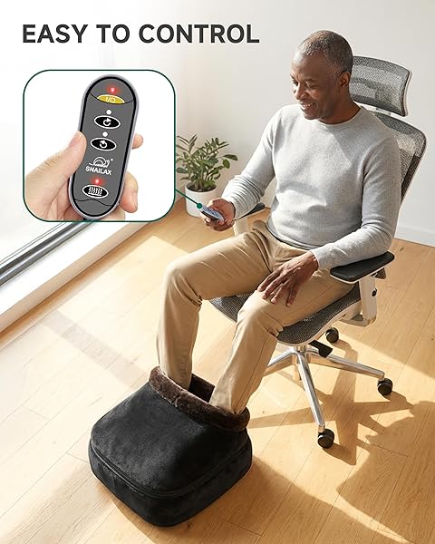 SNAILAX 2-IN-1 SHIATSU FOOT AND BACK MASSAGER WITH HEAT – KNEADING FOOT WARMER, ELECTRIC FEET MASSAGE, MASSAGERS FOR BACK,LEG,GIFTS FOR WOMEN,MEN