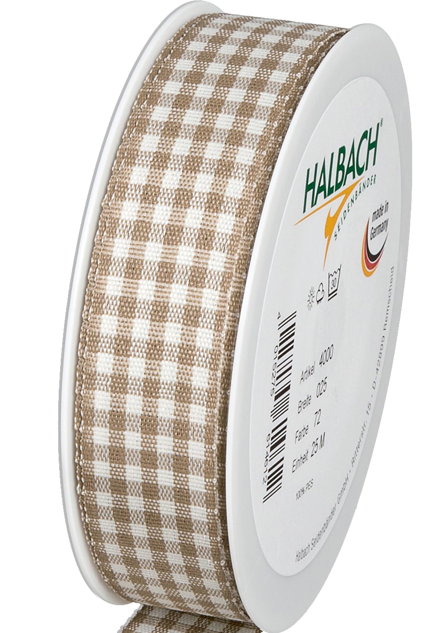 Halbach Silk Check Wristbands, Polyester, linen, 2500.0 x 2.5 x 0,1 cm — image 1