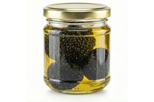Spartacus Truffle Black Whole Truffle in Olive Oil – Italian Gourmet Delicacy – Authentic Fine Dining Ingredient – Exquisite Black Truffles for Chefs & Food Lovers – Gift Jar