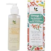 SeabuckWonders Omega 7 Sea Buckthorn Exfoliating Daily Face Wash, 4 Fl Oz | Deep Cleaning, Gentle Facial Cleanser with Omega 3,6,7,9, Jojoba, pH Balanced for All Skin Types