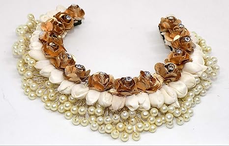 Buy Majik Hair Flower Pearl Gajra For South Indian Bridal For