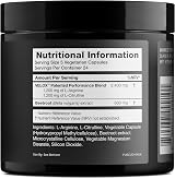 Toniiq Nitric Oxide 3000mg VELOX L-Arginine L-Citrulline Beet Root 120vcaps view 2