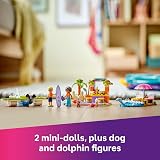 LEGO Friends 42672 2in1 Beach Travel Suitcase Plane 2 Dolls Dog Dolphin view 4