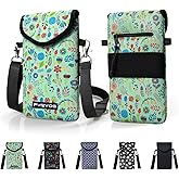 FVRYOG Neoprene Phone Sleeve Pouch Case Bag for Men Women w/Crossbody Strap/Neck Lanyard for iPhone 16/15 Plus, 16e