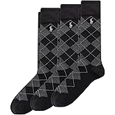 POLO RALPH LAUREN Men's Argyle Pattern Dress Crew Socks (3-Pack)