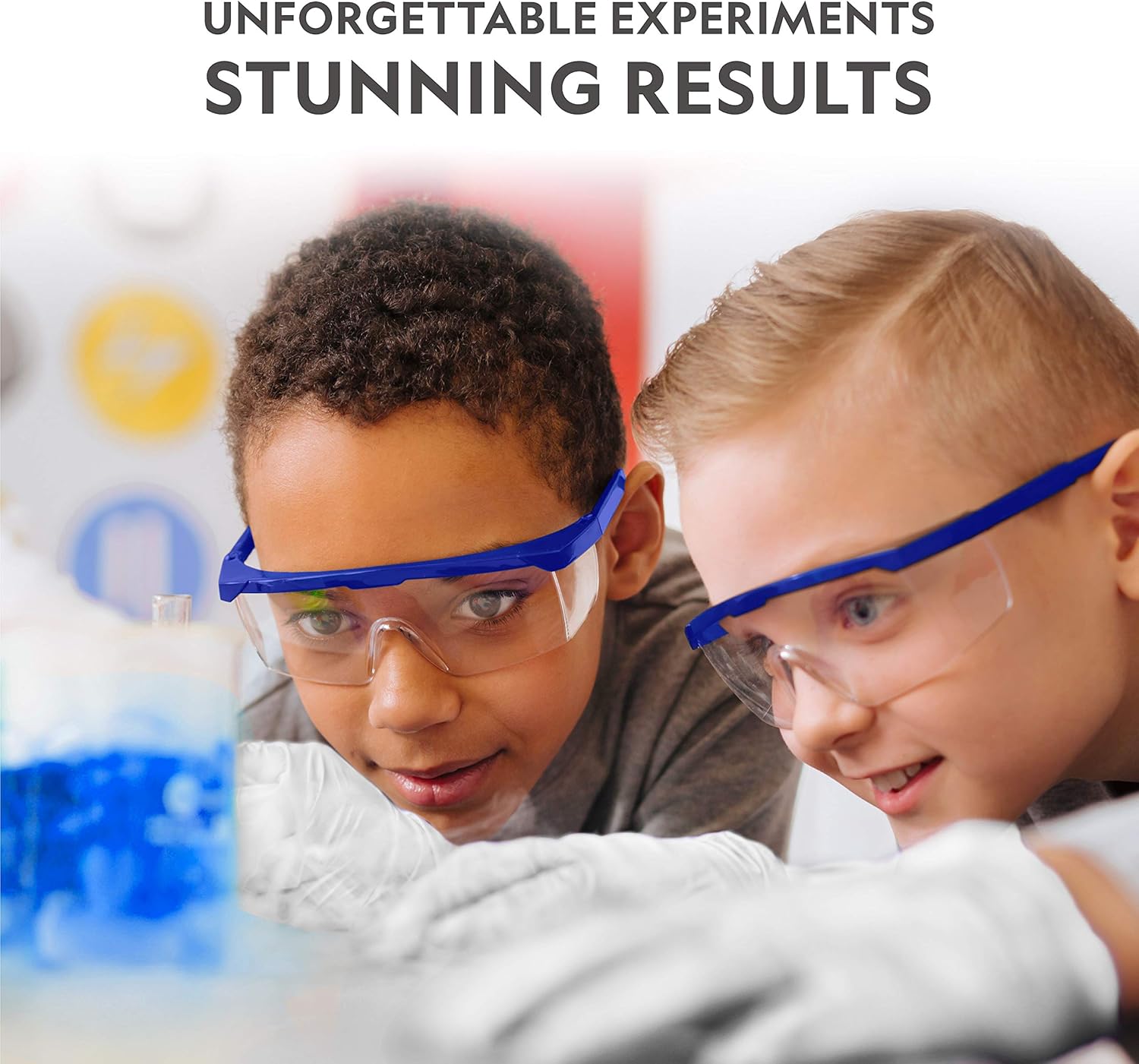 NATIONAL GEOGRAPHIC Stunning Chemistry Set - Mega Science Kit with Over 15 Easy Experiments, Make a Volcano, Launch a Rocket, Create Fizzy Reactions, & More, STEM Toy, an  Exclusive Science Kit: Toys & Games