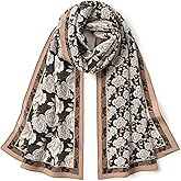 SHIROUYU 100% Mulberry Silk Women's 55”*14” Long Scarf Headscarf and Neck Scarf - Rectangular Hair Towel with Gift Packed