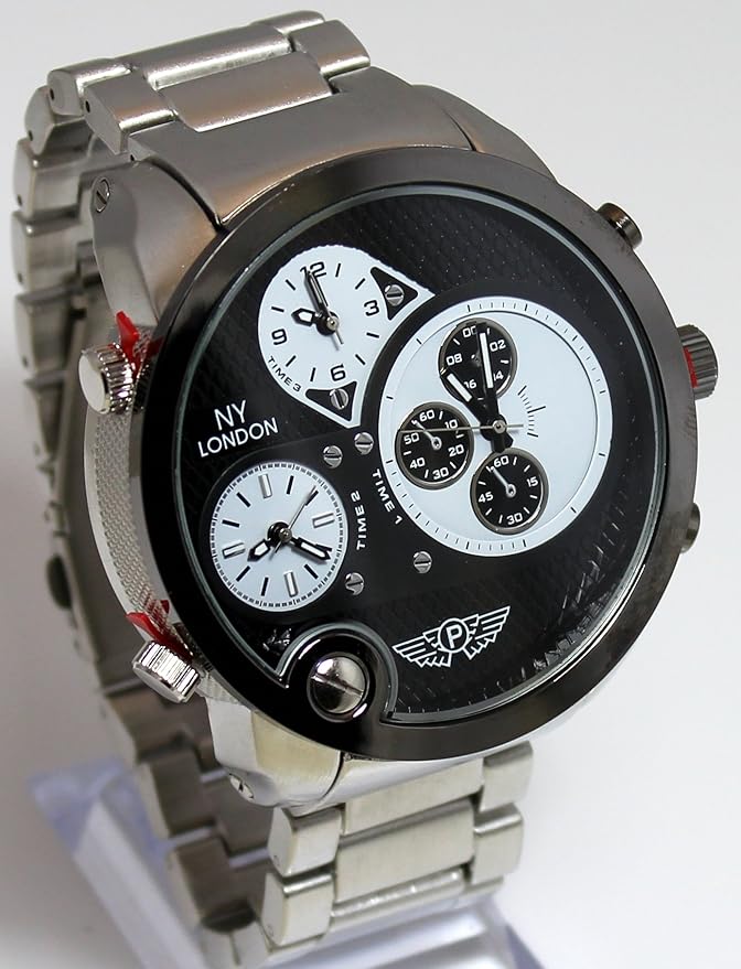 London Boy Men's Metal Chronograph Watch White London