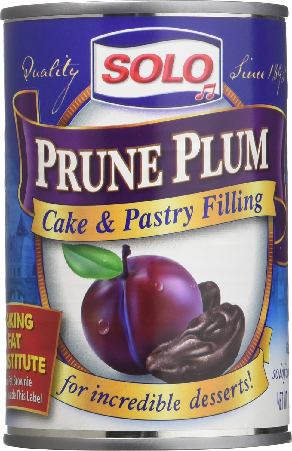 Solo Filling Prune, 12 oz cans (pack of 2)