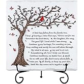 A Limb Has Fallen from The Family Tree-Sympathy Plaque with Iron Stand- In loving memory for Loss of Loved One Memorial Condolence Bereavement Grief Gifts-Wall Decor Table Decor