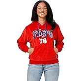 FOCO NBA womens Nba Team Logo Fashion Velour Hooded Sweatshirt