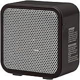 AmazonBasics 500-Watt Ceramic Small Space Personal Mini Heater - Black