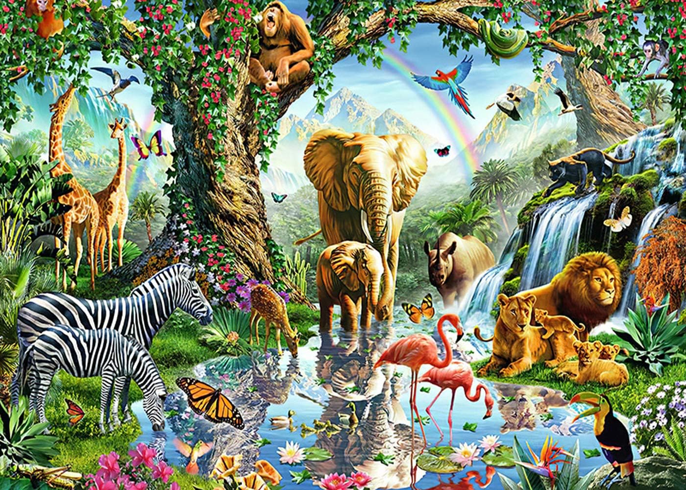 1000 Piece Puzzle for Adults, Fun Animals Puzzles Paper Painting Jigsaw Paintings Gifts Boring Toy at Home (Zebra)