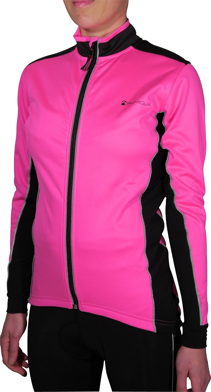 pink cycling jacket